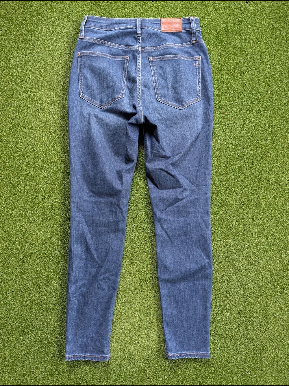 Madewell Womens Sussex Wash Blue Curvy High Rise Skinny Jeans Size 27 - Picture 6 of 15